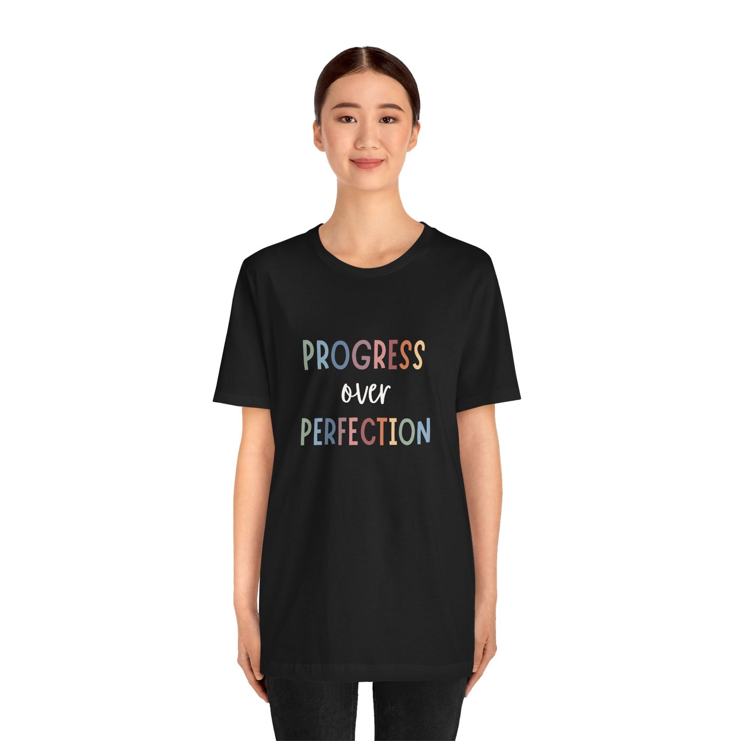 Progress Over Perfection Tee • Unisex Adult Short Sleeve Tee