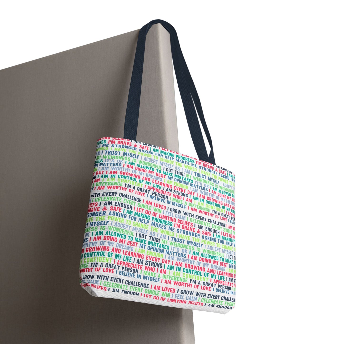 Daily Affirmations in Multi-Color | Eco-Friendly Tote Bag