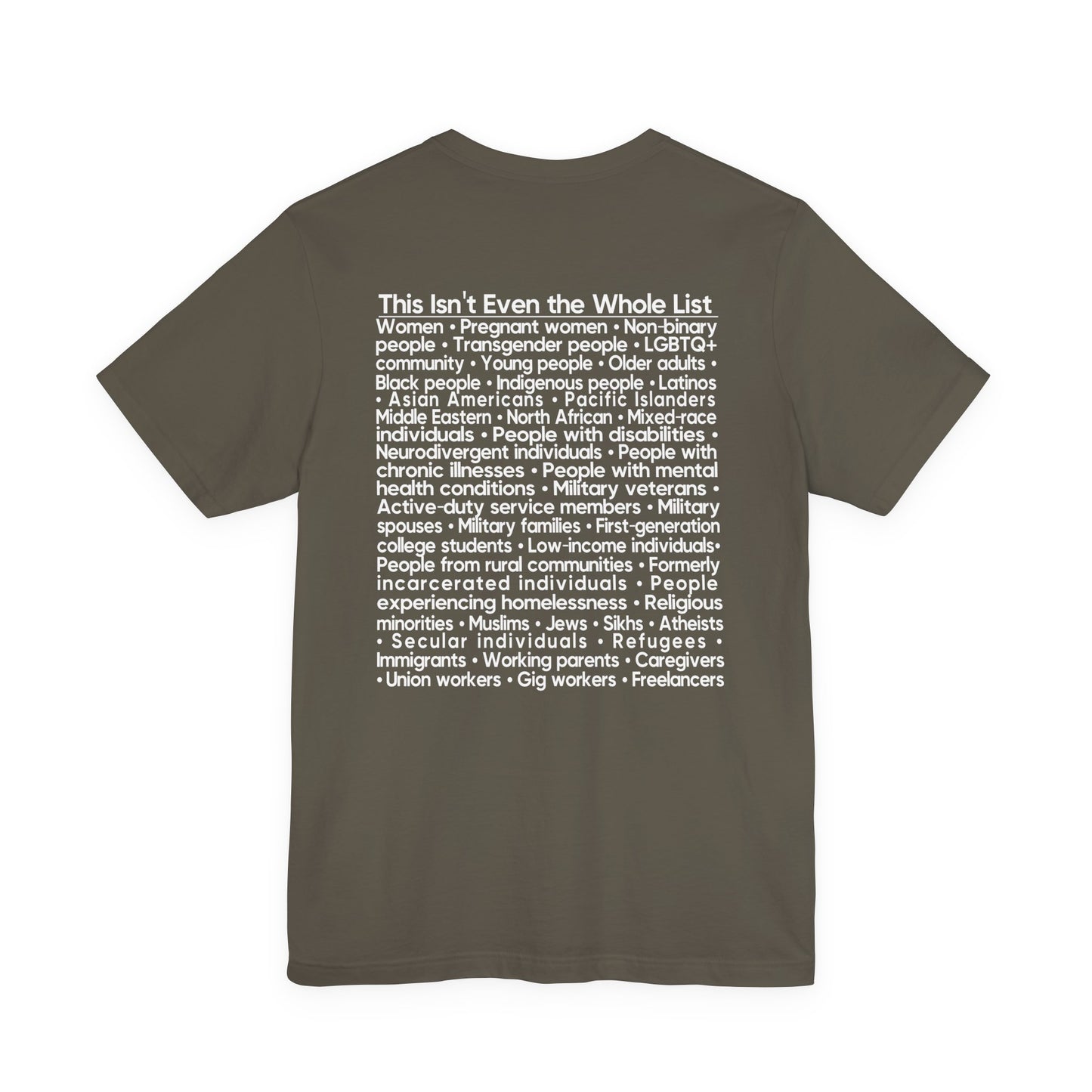 You're Probably DEI Too, Diversity Statement • Unisex Adult Short Sleeve Tee