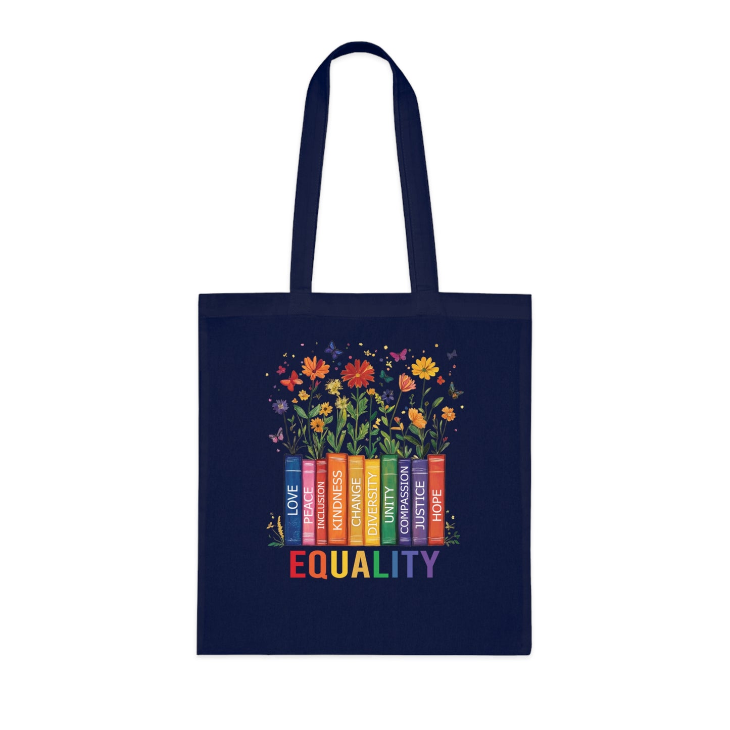 Equality Floral Design • Eco-Friendly Cotton Grocery Tote