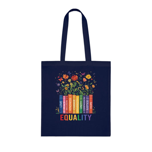 Equality Floral Design • Eco-Friendly Cotton Grocery Tote