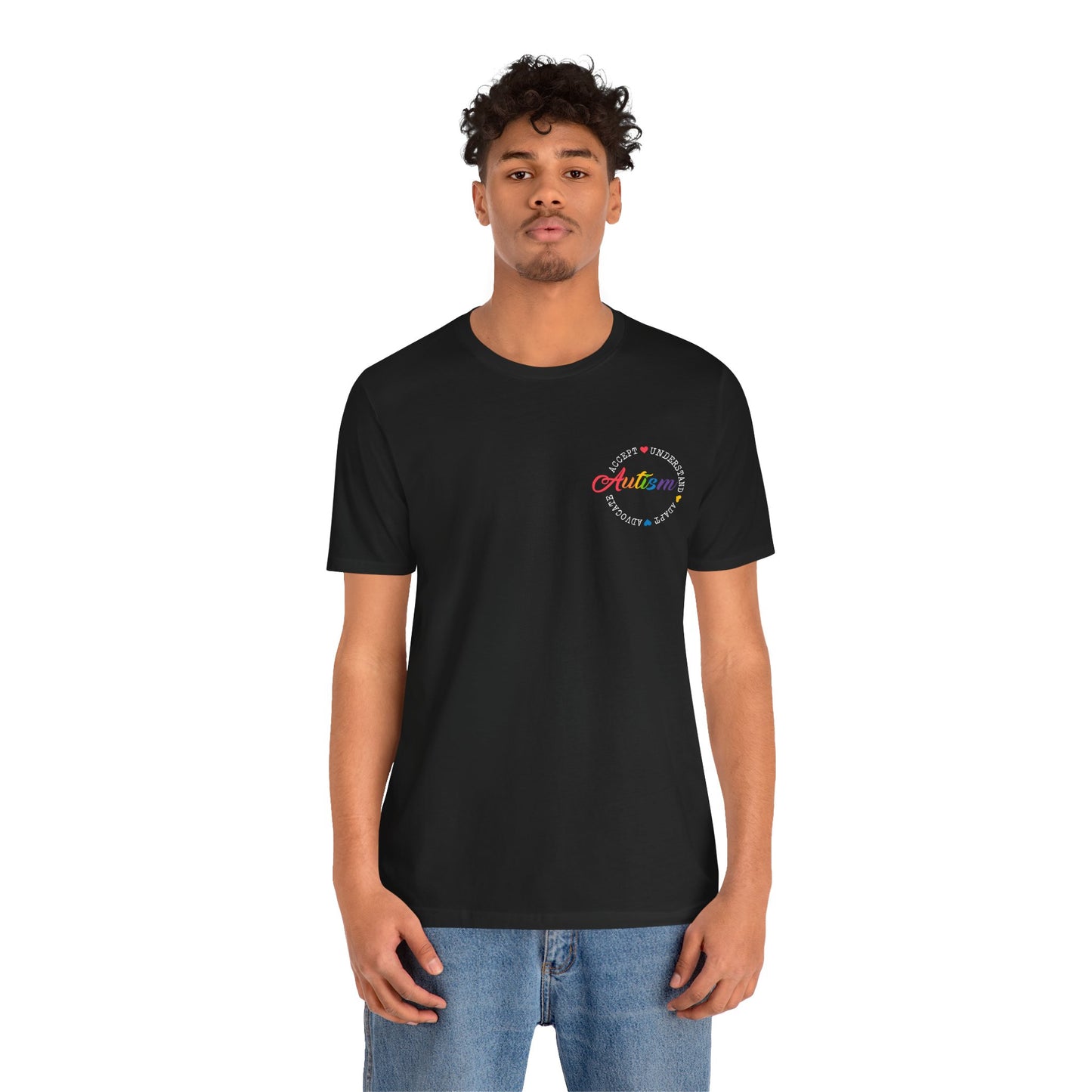 Accept. Understand. Adapt. Advocate. Autism Awareness • Unisex Adult Short Sleeve Tee