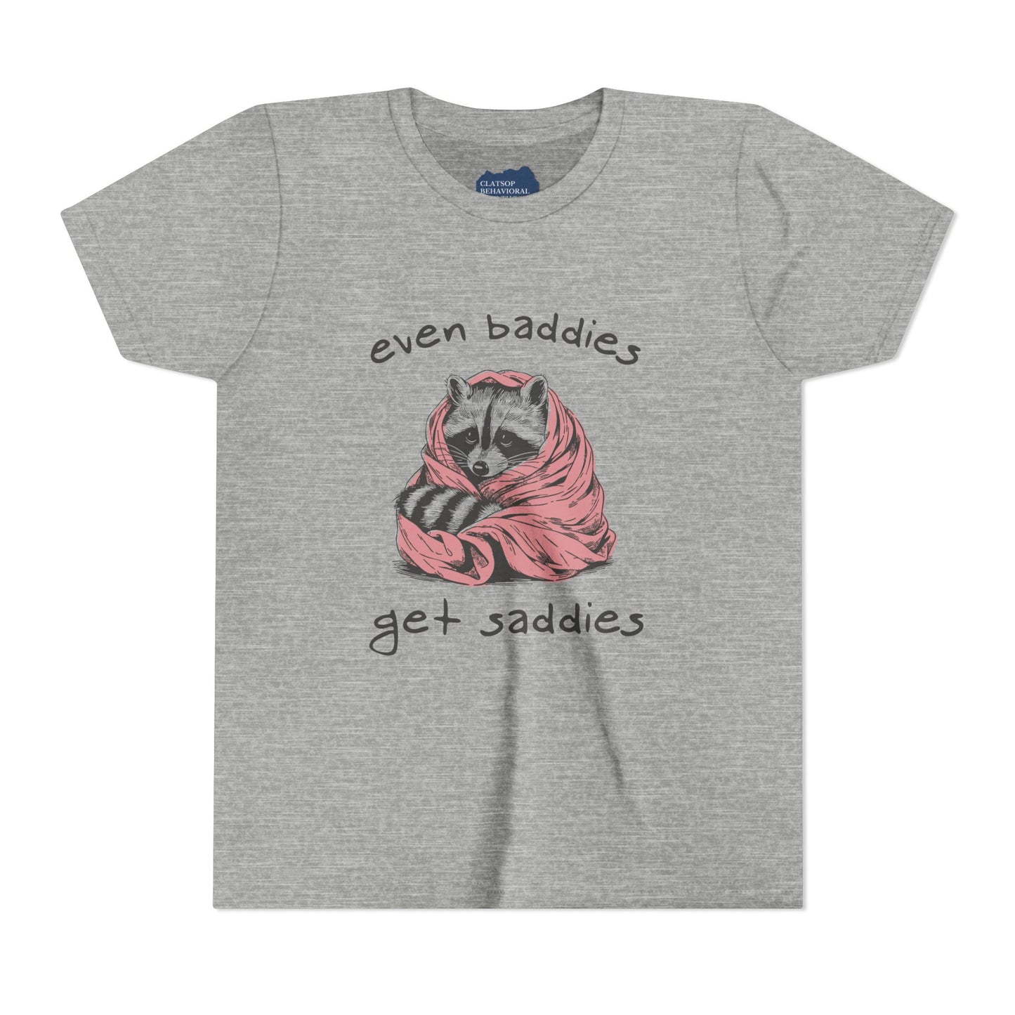 Even Baddies Get Saddies • Unisex Youth Short Sleeve Tee