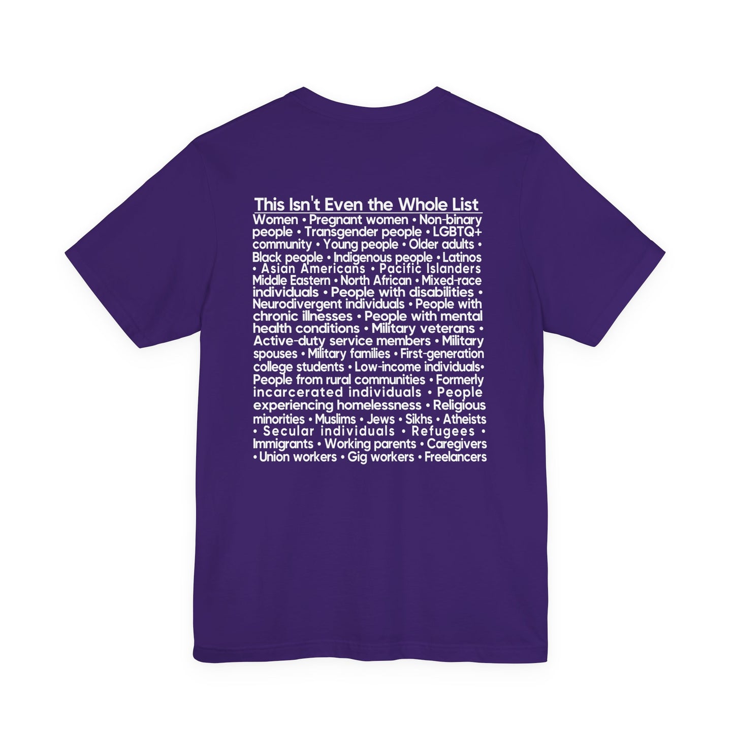You're Probably DEI Too, Diversity Statement • Unisex Adult Short Sleeve Tee