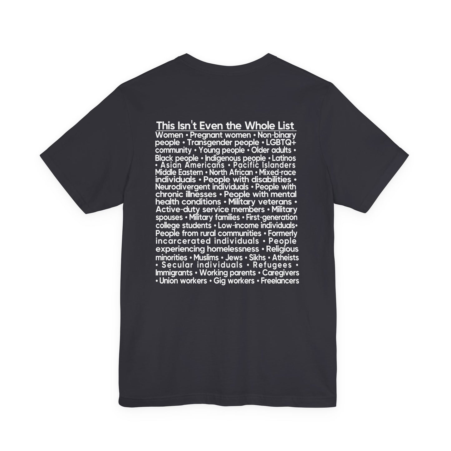 You're Probably DEI Too, Diversity Statement • Unisex Adult Short Sleeve Tee