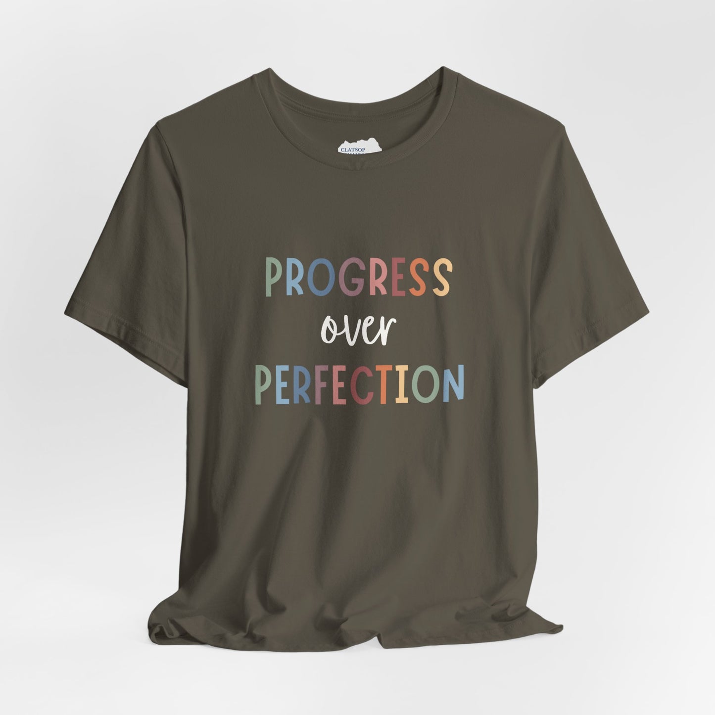 Progress Over Perfection Tee • Unisex Adult Short Sleeve Tee