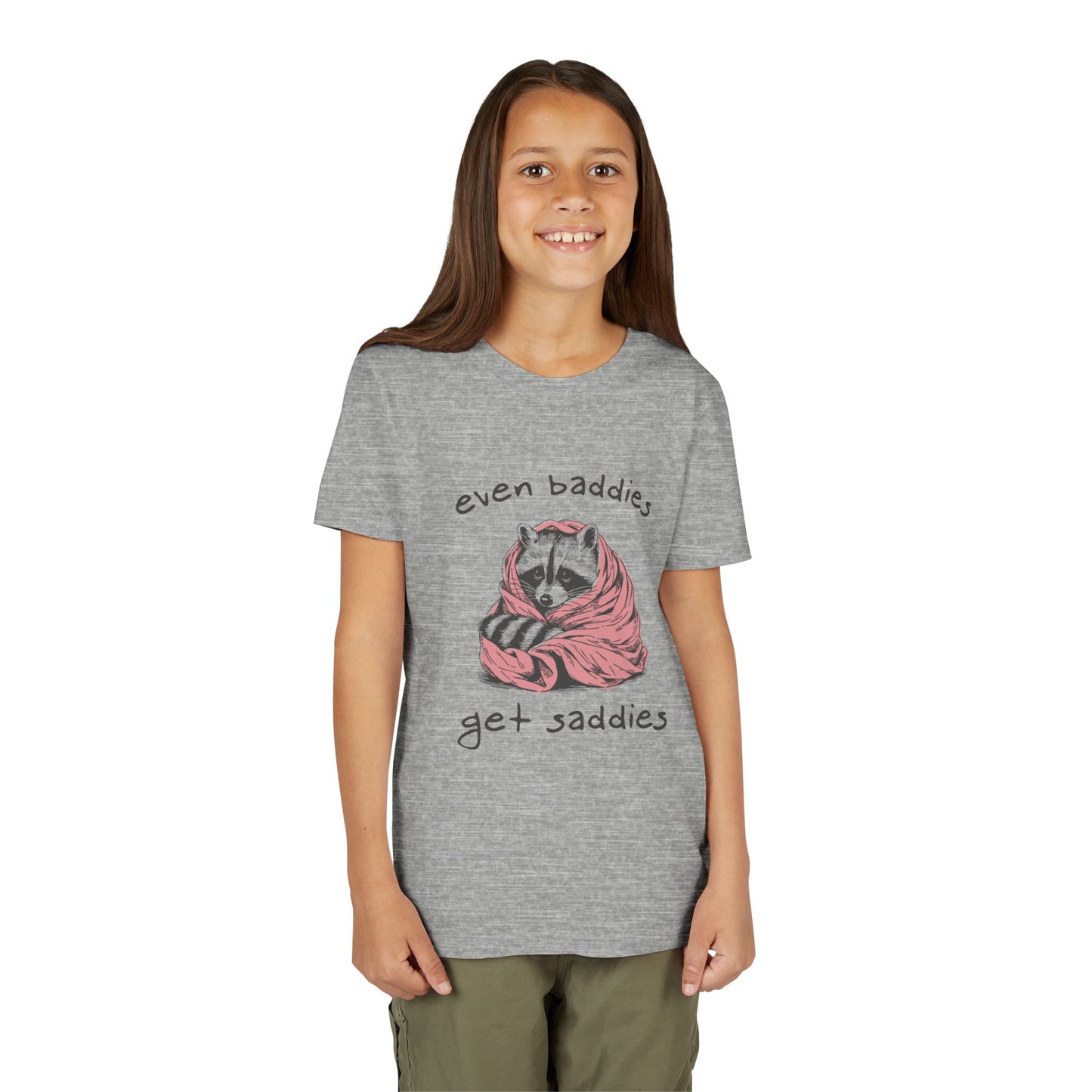 Even Baddies Get Saddies • Unisex Youth Short Sleeve Tee