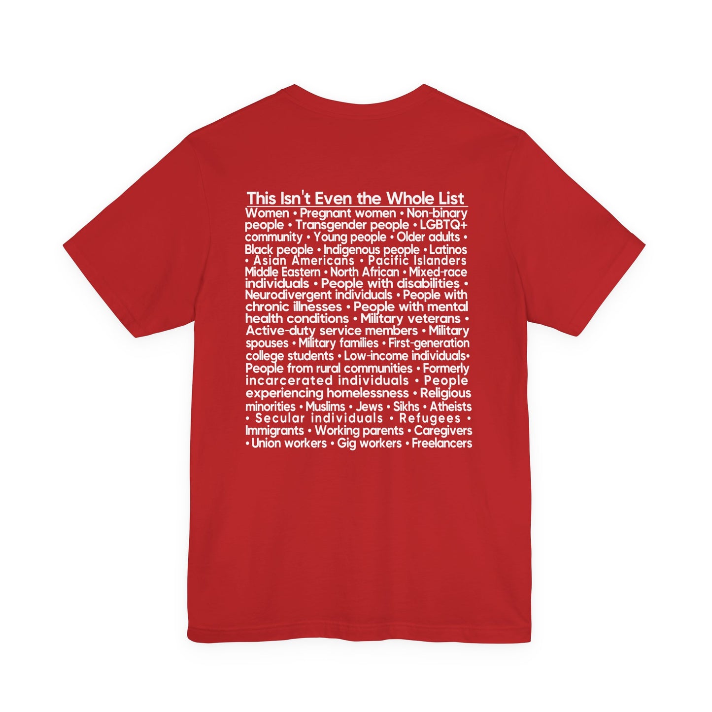 You're Probably DEI Too, Diversity Statement • Unisex Adult Short Sleeve Tee