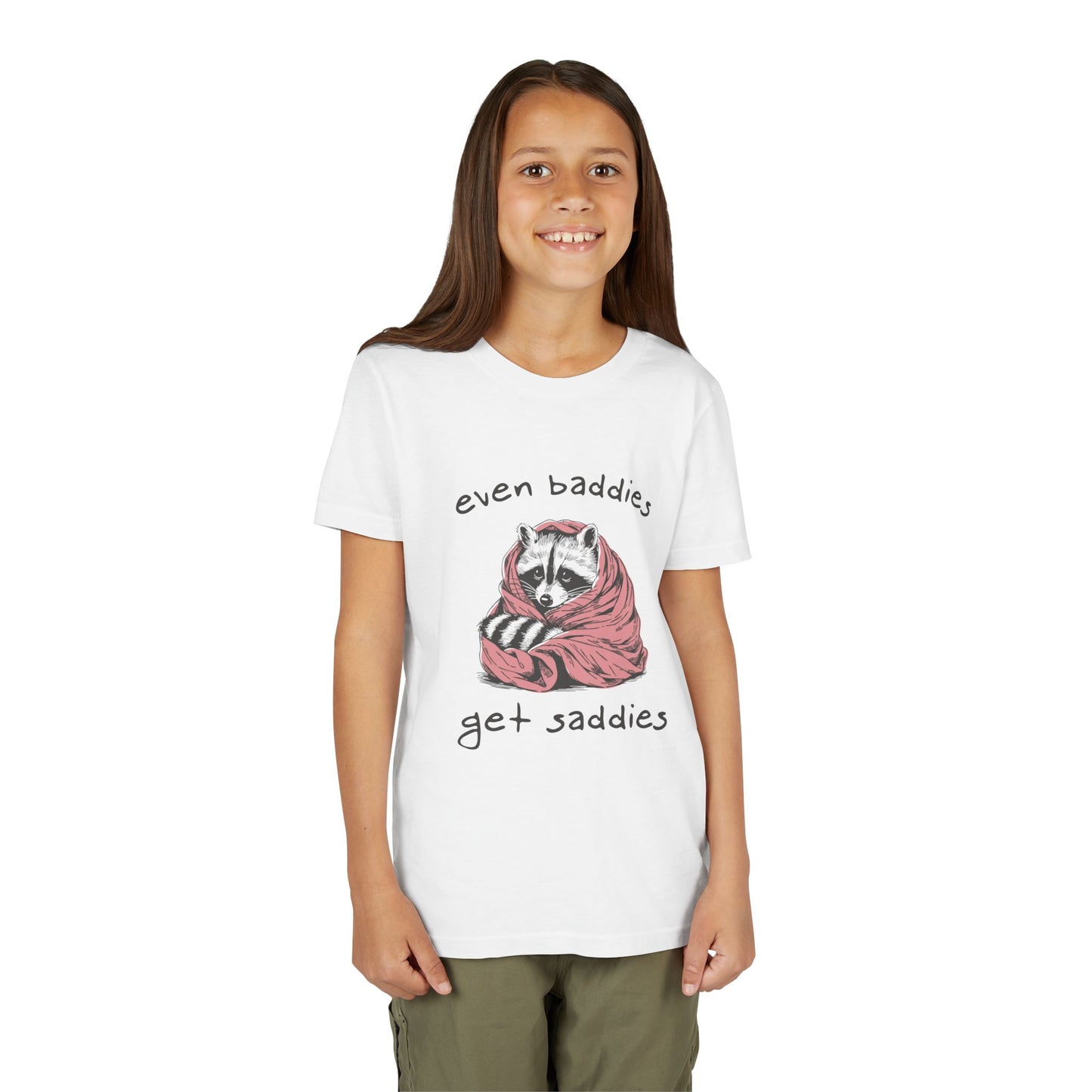 Even Baddies Get Saddies • Unisex Youth Short Sleeve Tee