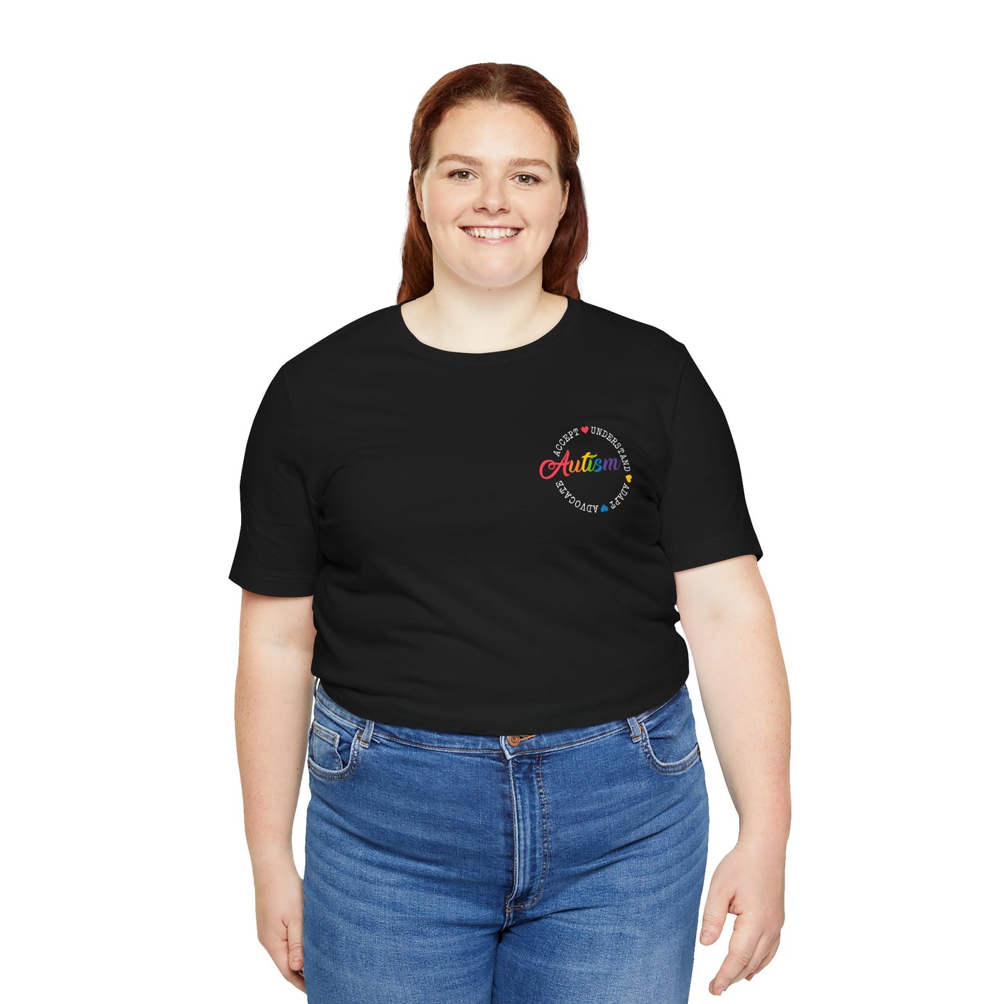 Accept. Understand. Adapt. Advocate. Autism Awareness • Unisex Adult Short Sleeve Tee
