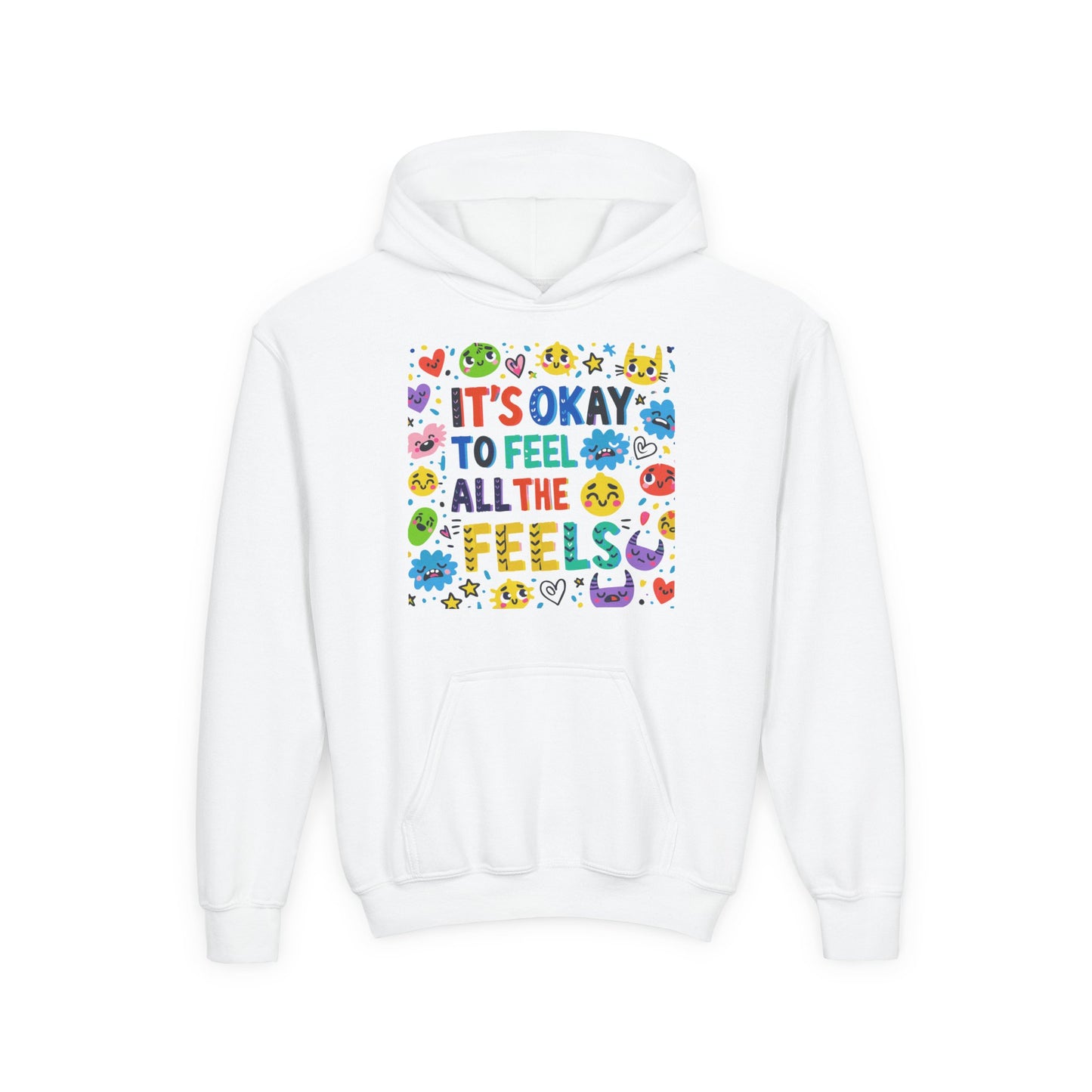 It's Okay to Feel All the Feels • Unisex Youth Hoodie