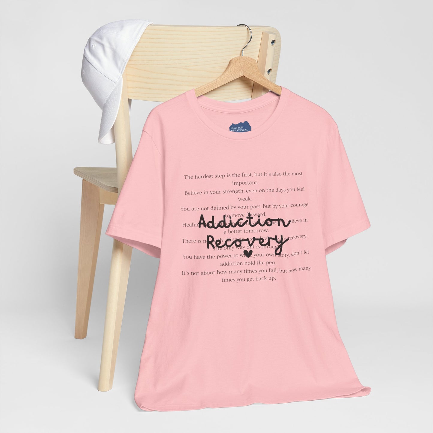 Addiction Recovery Inspirational Message Tee • Unisex Adult Short Sleeve T-Shirt