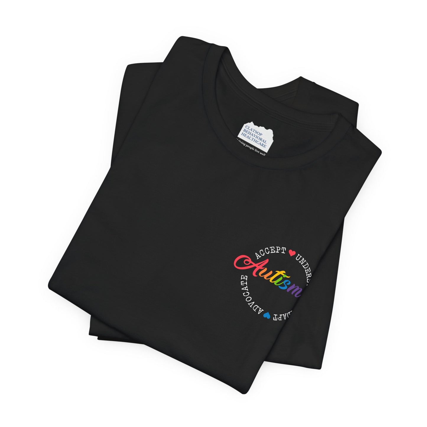 Accept. Understand. Adapt. Advocate. Autism Awareness • Unisex Adult Short Sleeve Tee