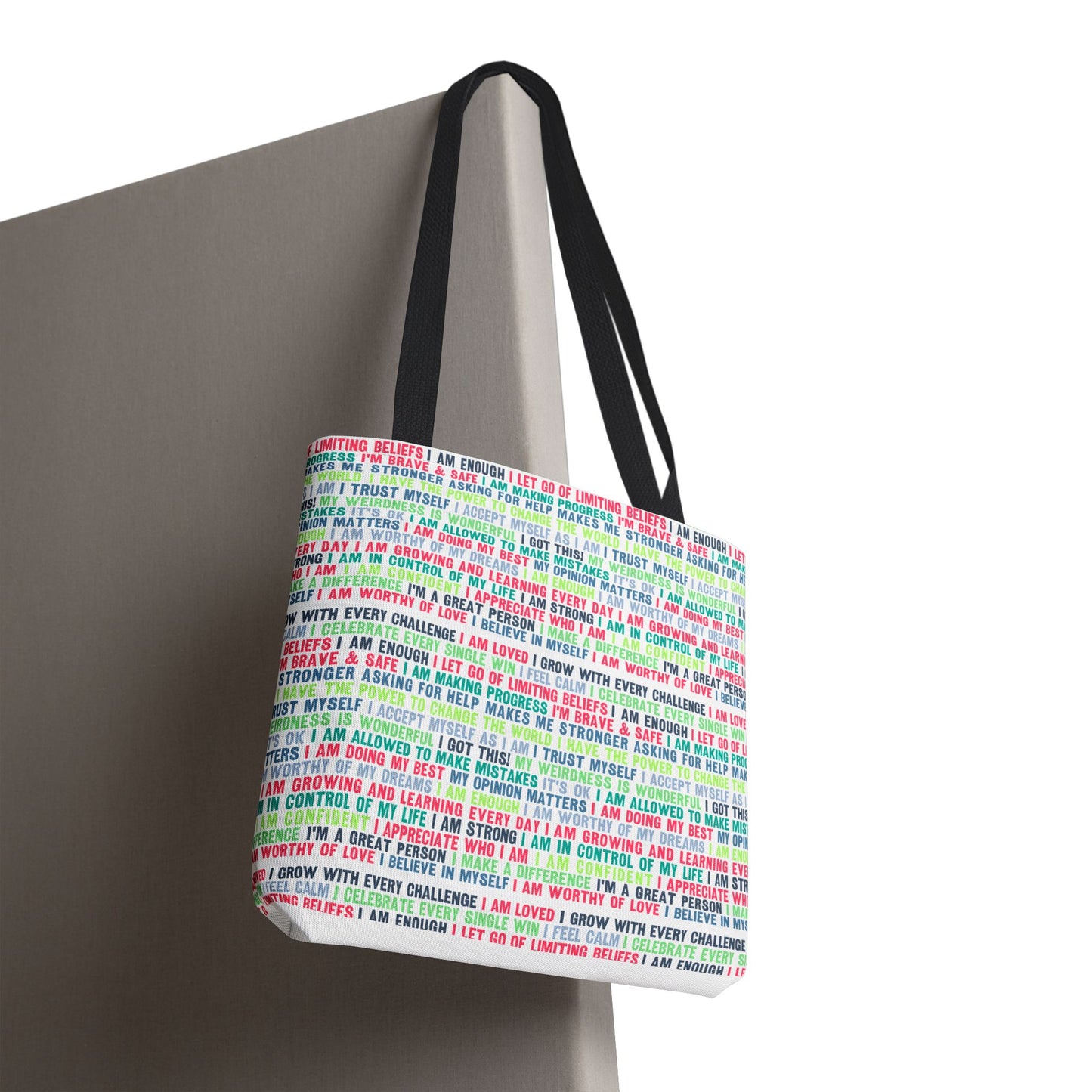 Daily Affirmations in Multi-Color | Eco-Friendly Tote Bag