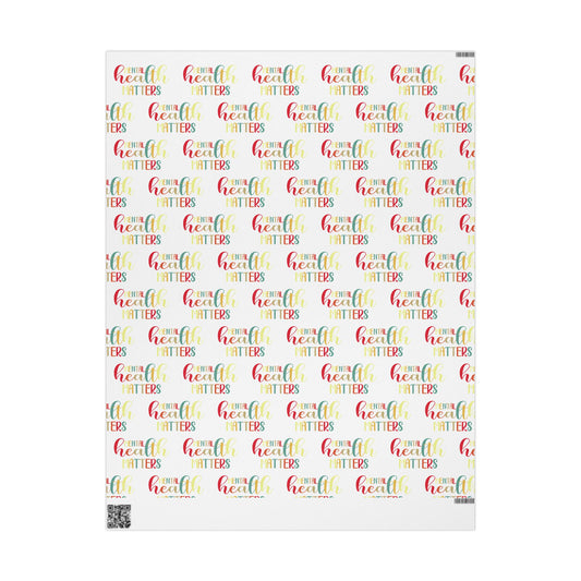 Gradient "Mental Health Matters" • Wrapping Paper Roll