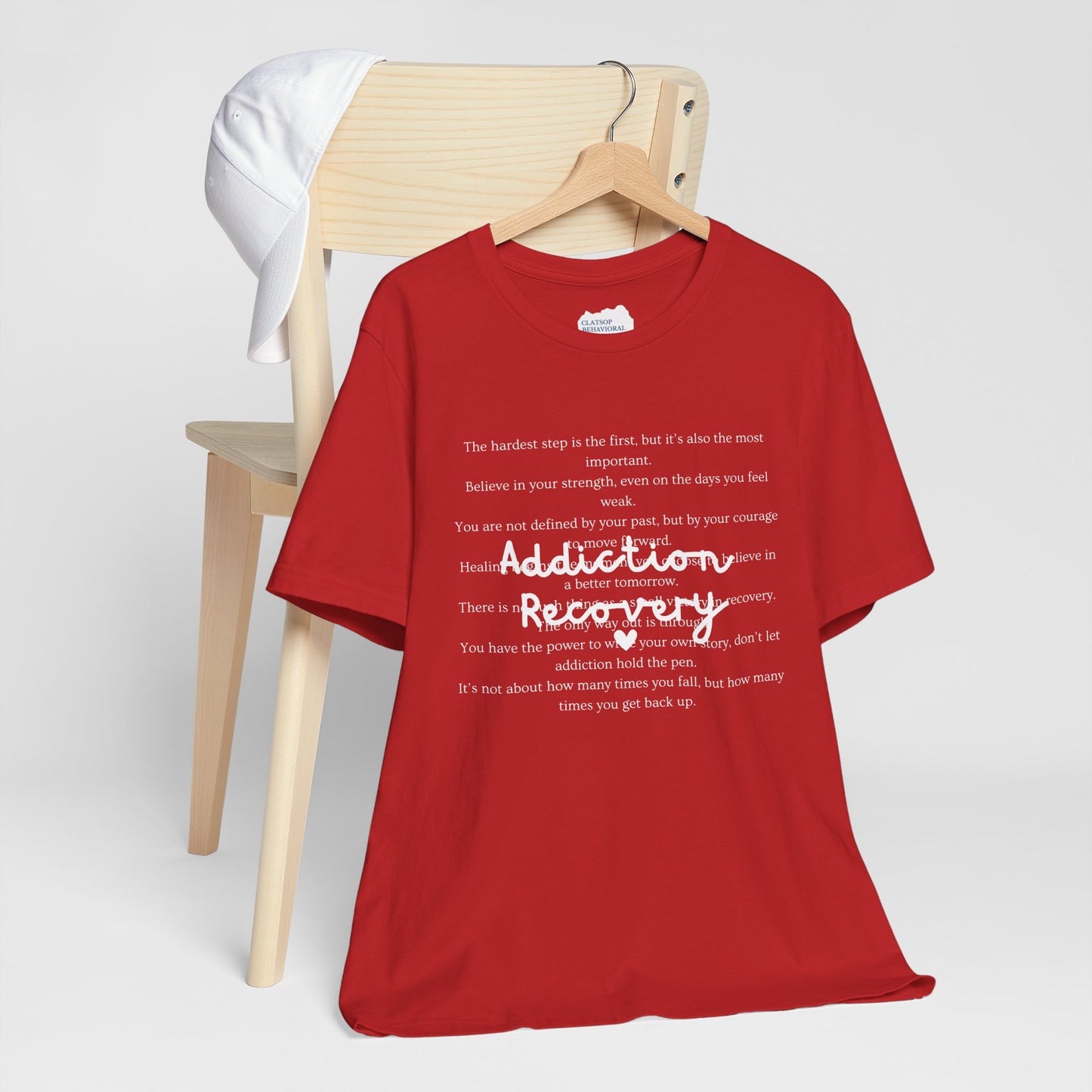 Addiction Recovery Inspirational Message Tee • Unisex Adult Short Sleeve T-Shirt