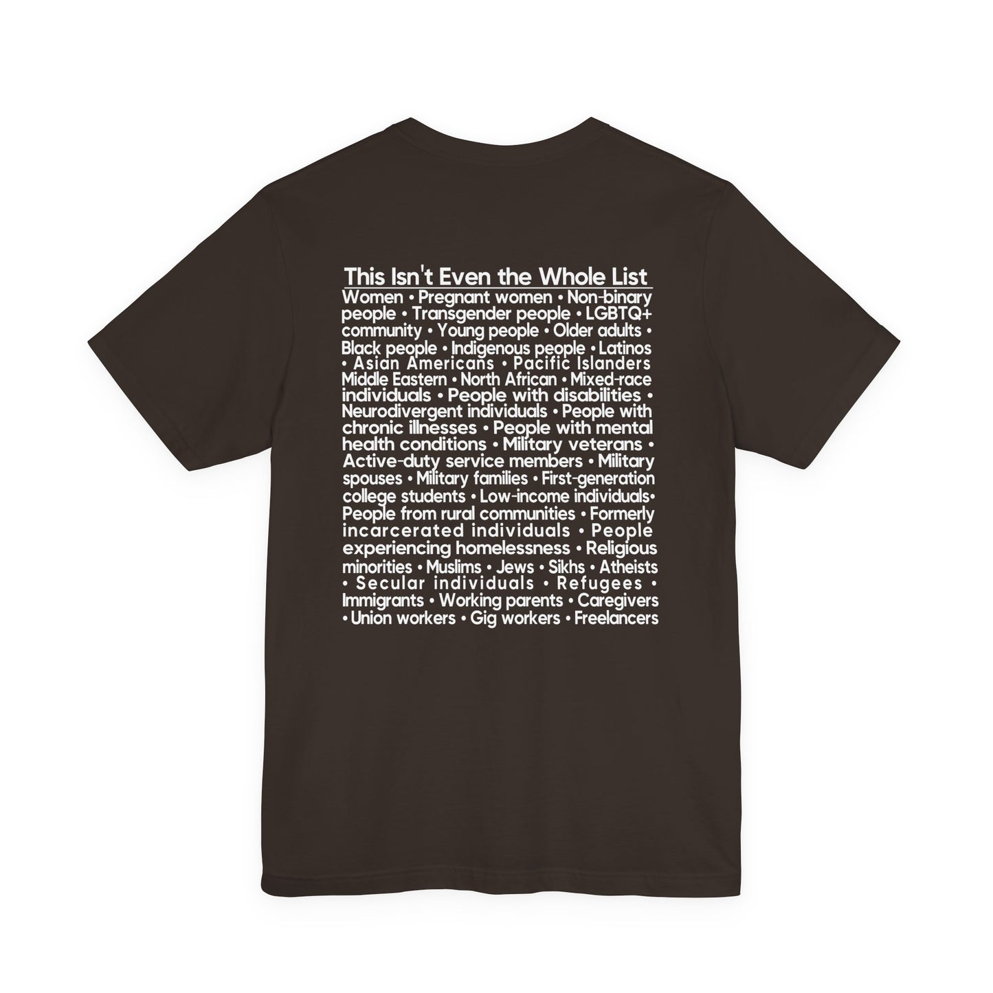 You're Probably DEI Too, Diversity Statement • Unisex Adult Short Sleeve Tee