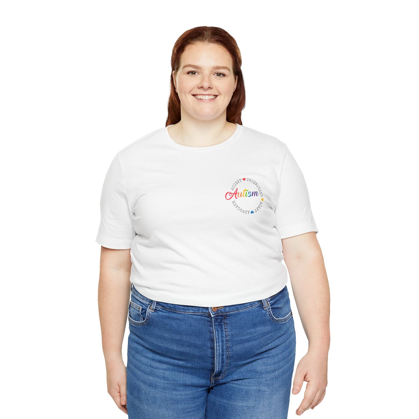 Accept. Understand. Adapt. Advocate. Autism Awareness • Unisex Adult Short Sleeve Tee