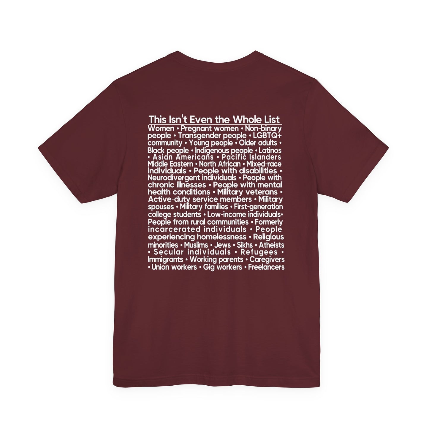 You're Probably DEI Too, Diversity Statement • Unisex Adult Short Sleeve Tee