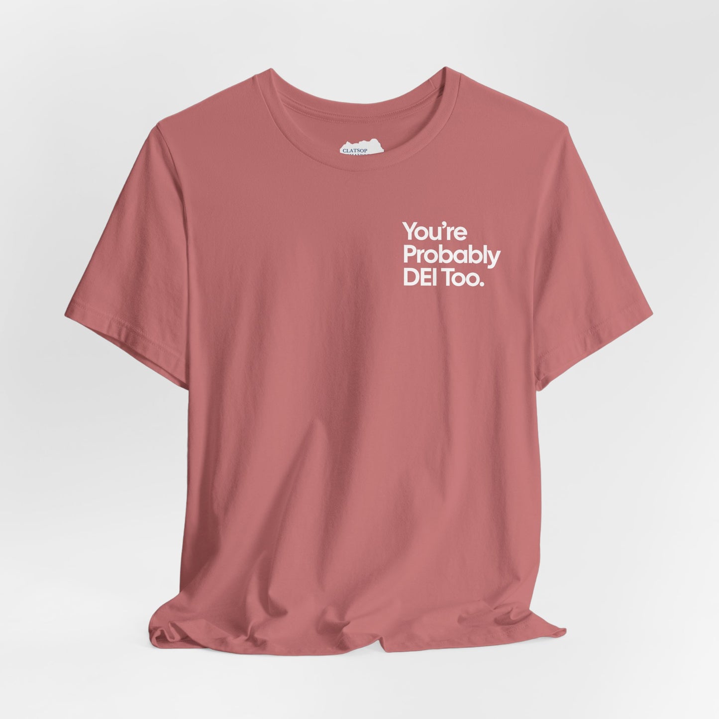 You're Probably DEI Too, Diversity Statement • Unisex Adult Short Sleeve Tee