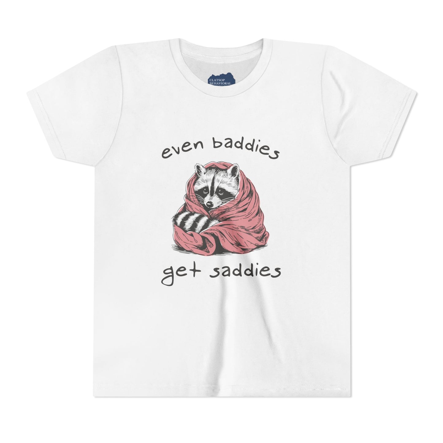 Even Baddies Get Saddies • Unisex Youth Short Sleeve Tee