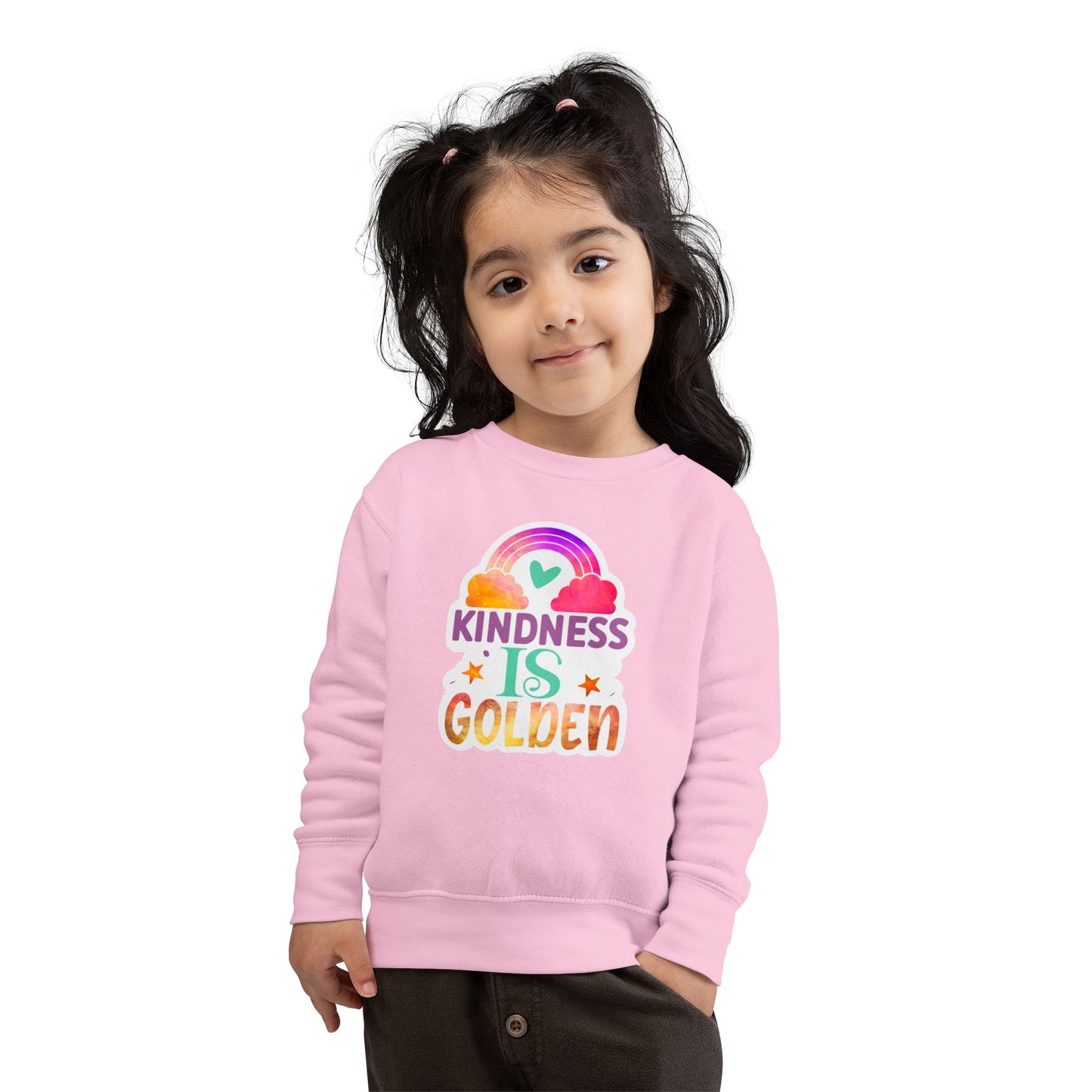 Kindness is Golden • Unisex Toddler Crewneck Sweatshirt