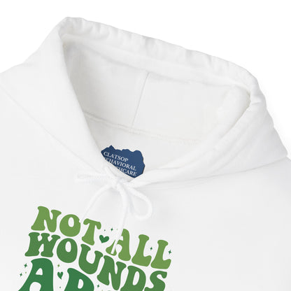 "Not All Wounds Are Visible" Mental Health Awareness | Adult Unisex Hoodie