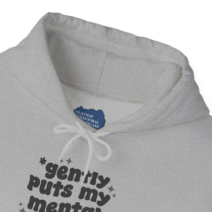 Gently Puts My Mental Health in Rice • Unisex Adult Hoodie