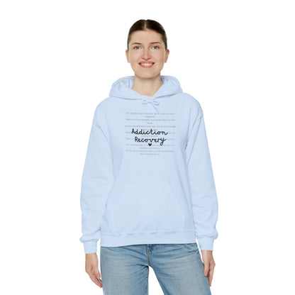 Addiction Recovery Inspirational Message Sweatshirt • Unisex Adult Hoodie