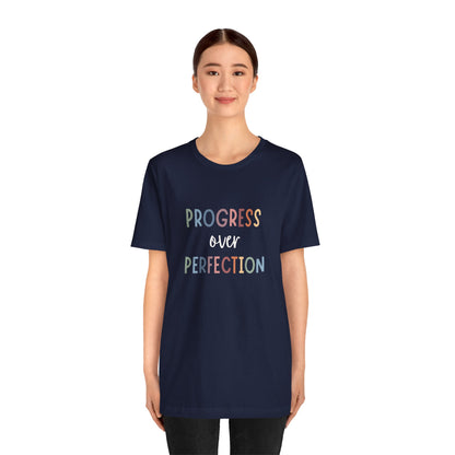 Progress Over Perfection Tee • Unisex Adult Short Sleeve T-Shirt
