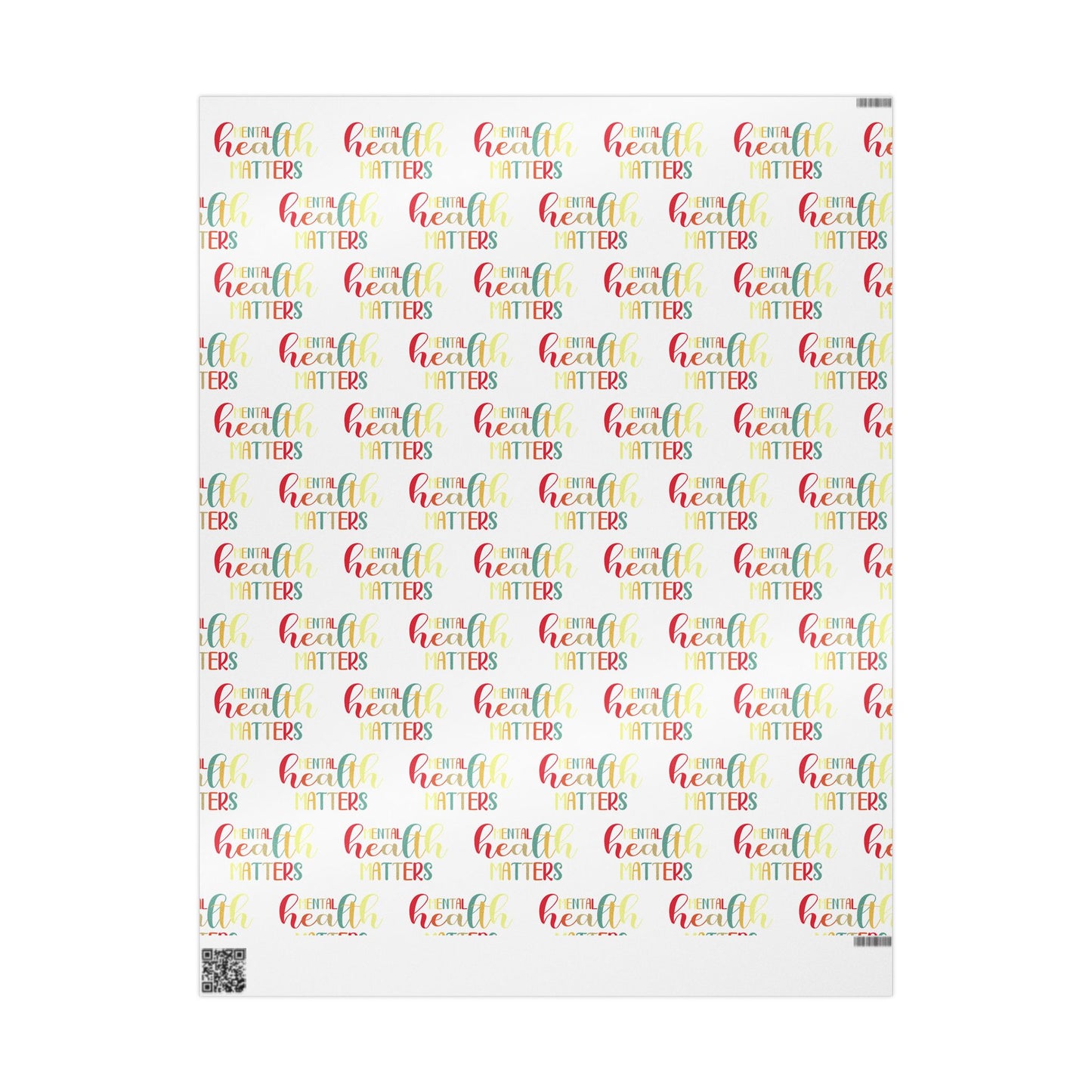 Gradient "Mental Health Matters" • Wrapping Paper Roll