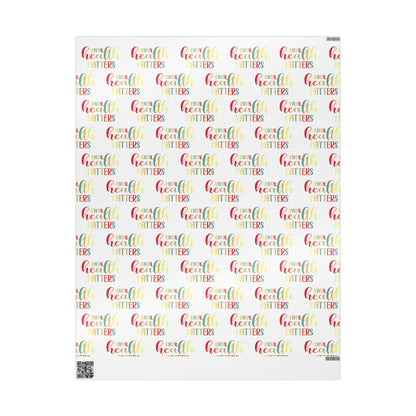 Gradient "Mental Health Matters" • Wrapping Paper Roll