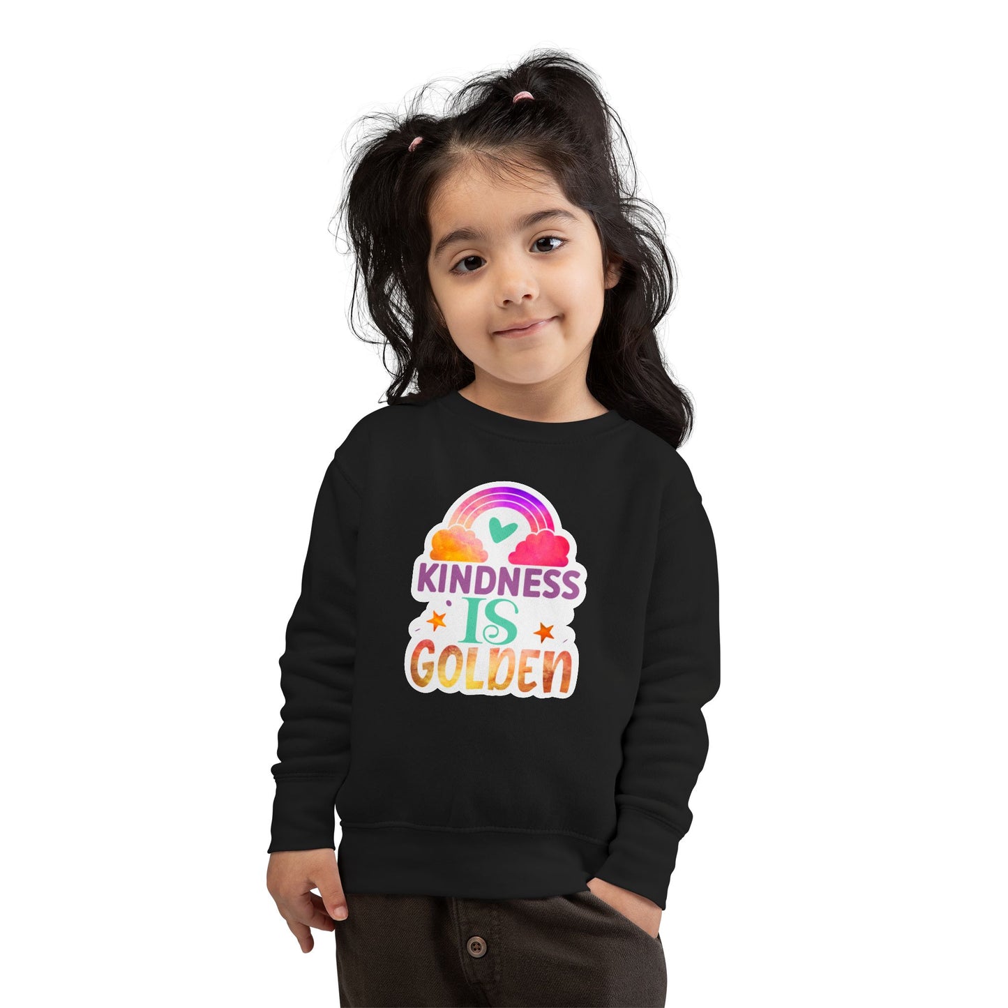 Kindness is Golden • Unisex Toddler Crewneck Sweatshirt