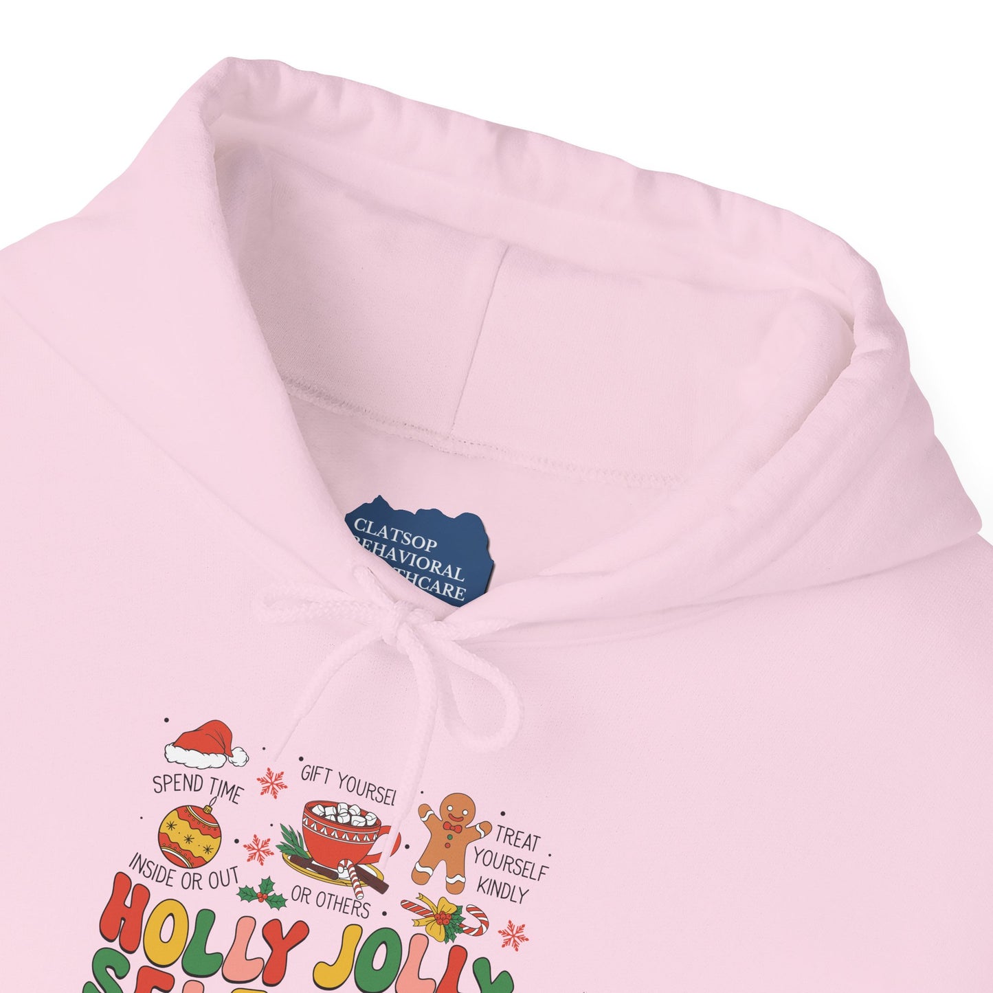 "Holly Jolly Self-Care" Christmas • Unisex Adult Hoodie