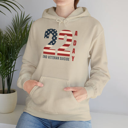 '22 a Day' End Veteran Suicide | Unisex Adult Hoodie