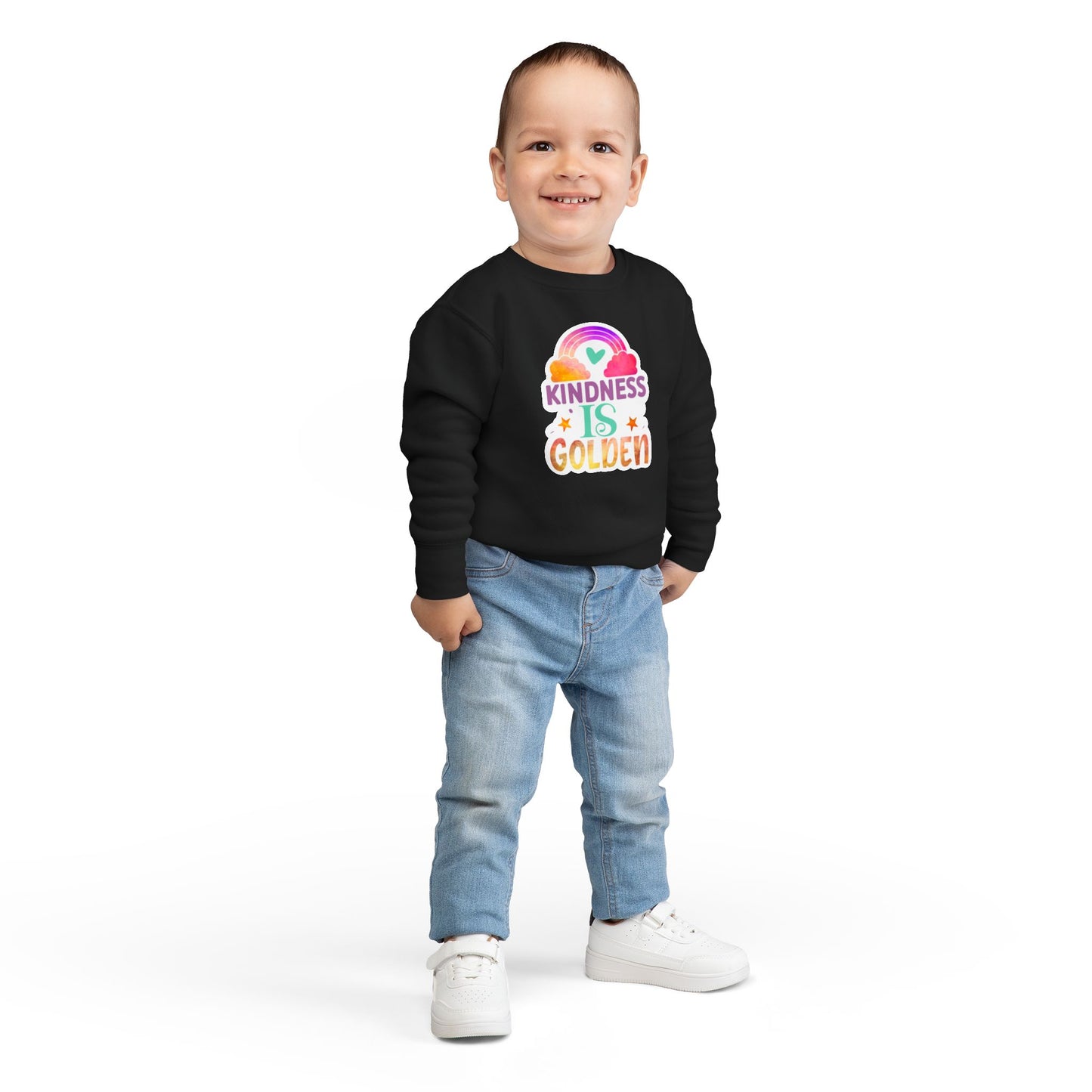 Kindness is Golden • Unisex Toddler Crewneck Sweatshirt