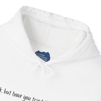 Ok, but have you tried therapy? • Adult Unisex Hoodie