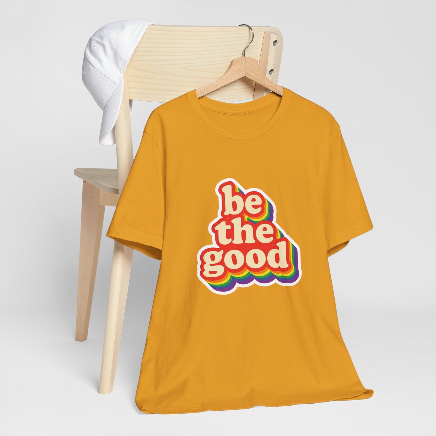 Be The Good Retro Rainbow Tee | Unisex Adult T-Shirt