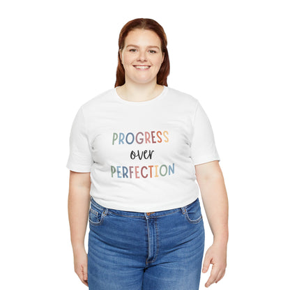 Progress Over Perfection Tee • Unisex Adult Short Sleeve T-Shirt
