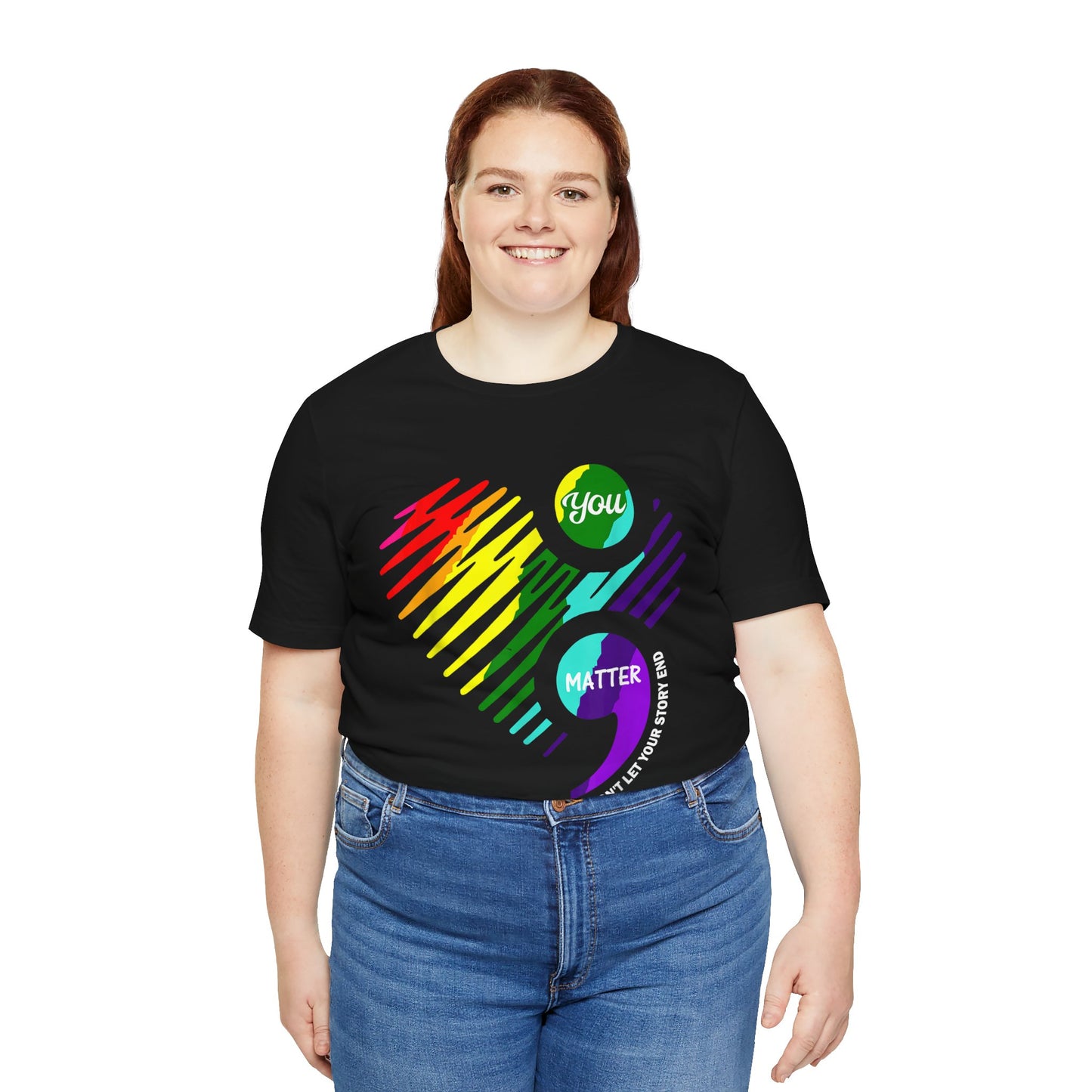 You Matter; Don't Let Your Story End | Unisex Adult Short Sleeve Tee