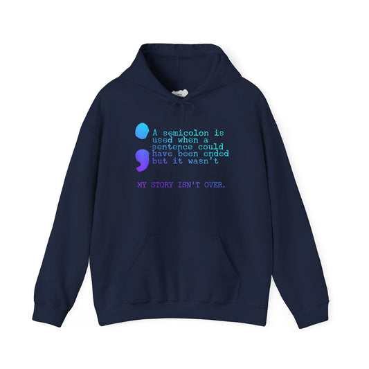 Semicolon Suicide Attempt Survivor Awareness | Unisex Adult Hoodie