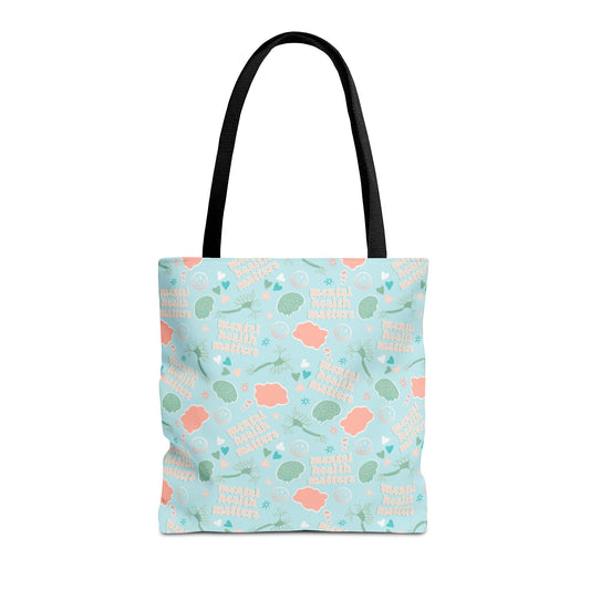 Mental Health Matters Pattern | Eco-friendly Shopping Tote