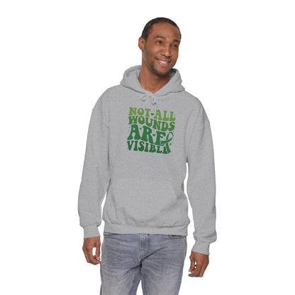 "Not All Wounds Are Visible" Mental Health Awareness | Adult Unisex Hoodie