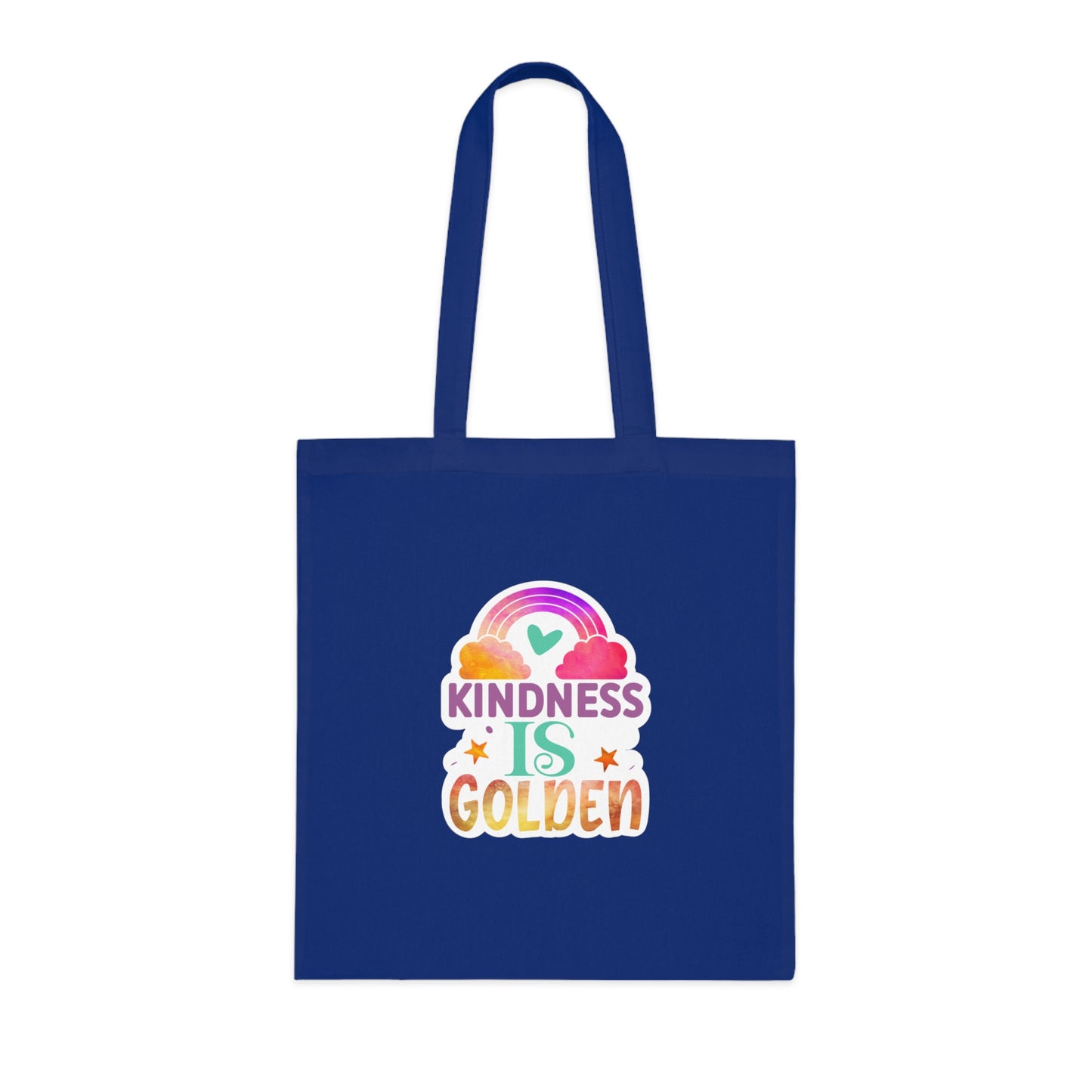 Kindness is Golden • Eco-Friendly Cotton Grocery Tote