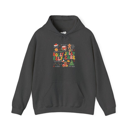 "Holly Jolly Self-Care" Christmas • Unisex Adult Hoodie