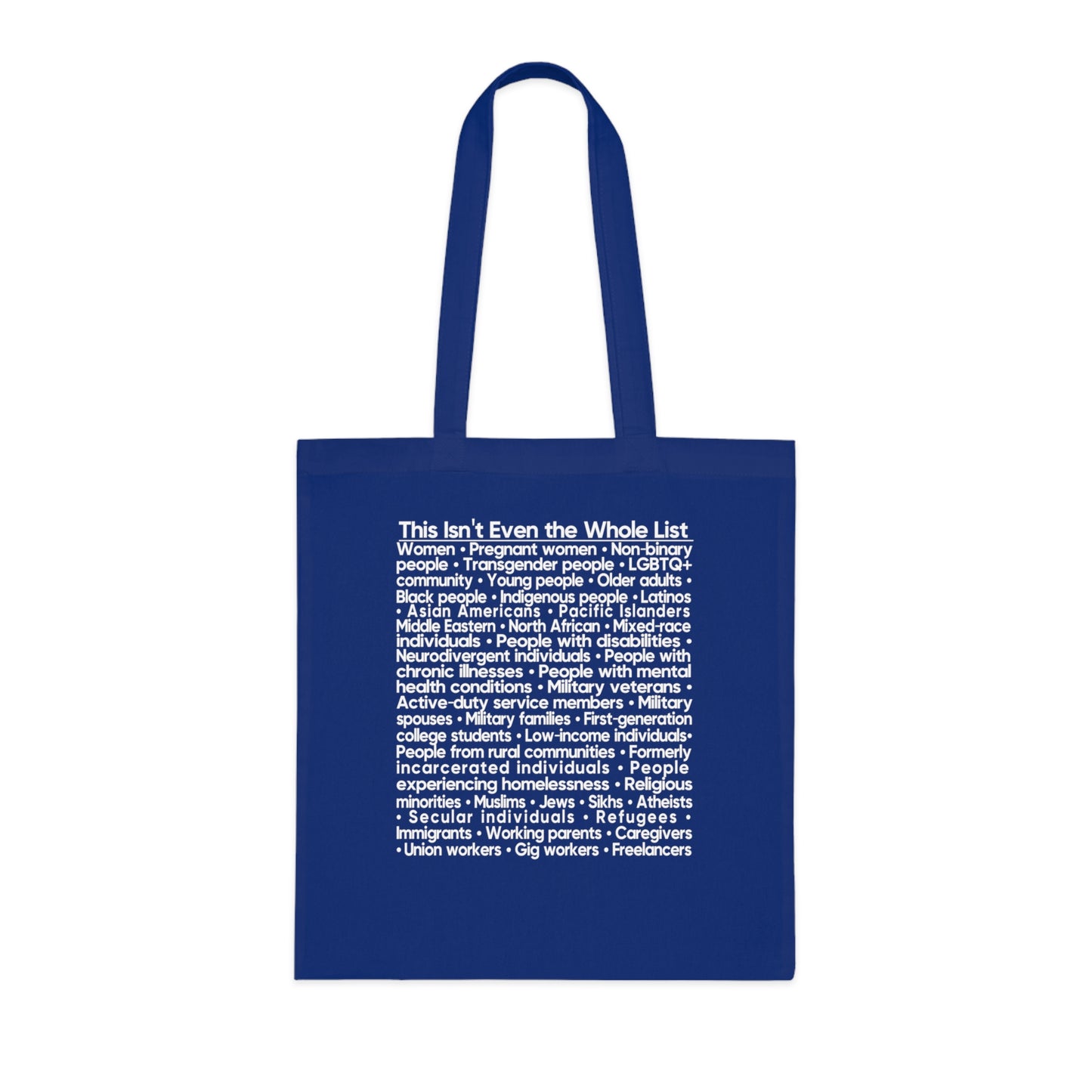 You're Probably DEI Too, Diversity Statement • Eco-Friendly Cotton Grocery Tote