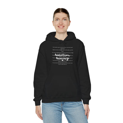Addiction Recovery Inspirational Message Sweatshirt • Unisex Adult Hoodie