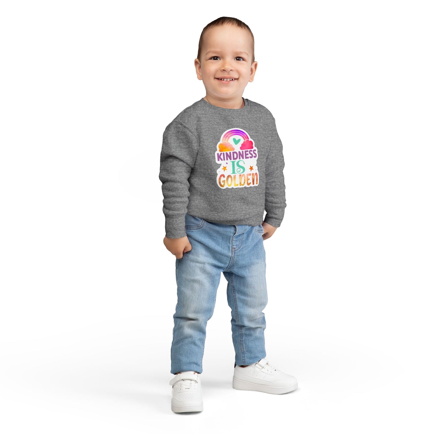 Kindness is Golden • Unisex Toddler Crewneck Sweatshirt