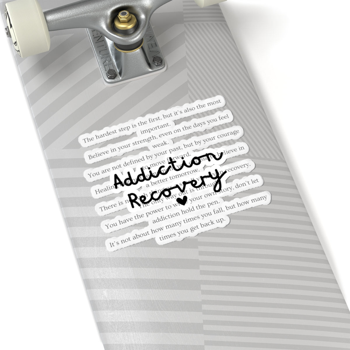 Addiction Recovery Inspirational Message Sticker • Kiss-Cut Sticker