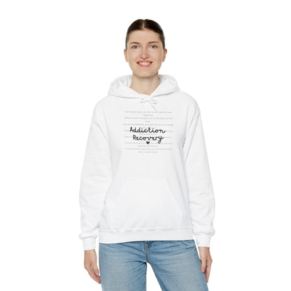 Addiction Recovery Inspirational Message Sweatshirt • Unisex Adult Hoodie